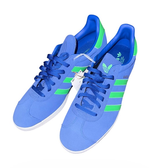 adidas Gazelle Suede Sneakers in Blue & Green - Picture 4 of 4